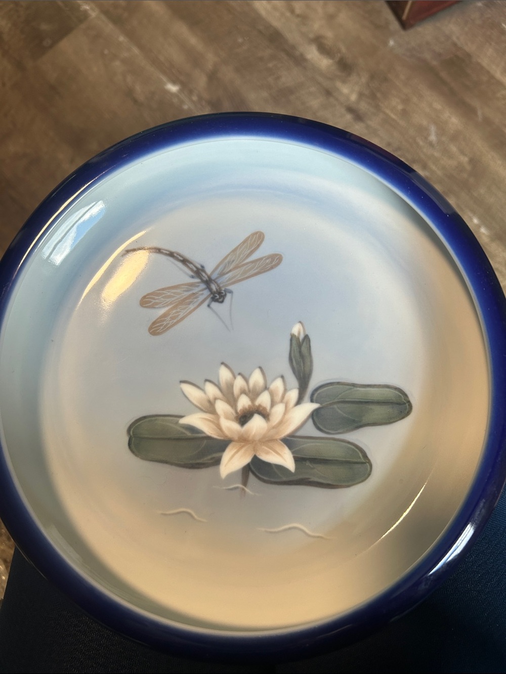 Royal Copenhagen Bowl with Dragonfly and Water Lily